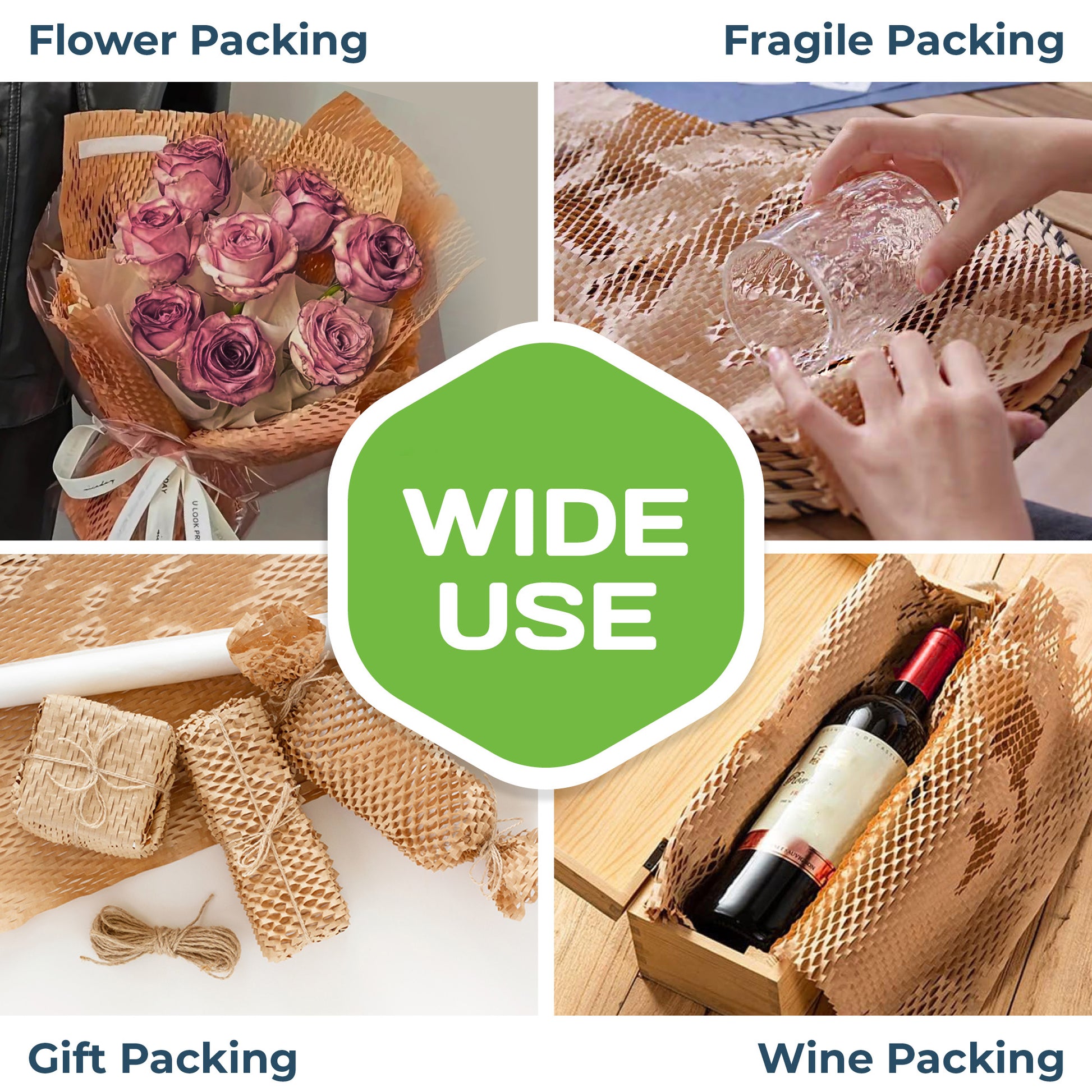 HexaFil HFi20 honeycomb wrap for wide use including gifts flowers and wine bottles