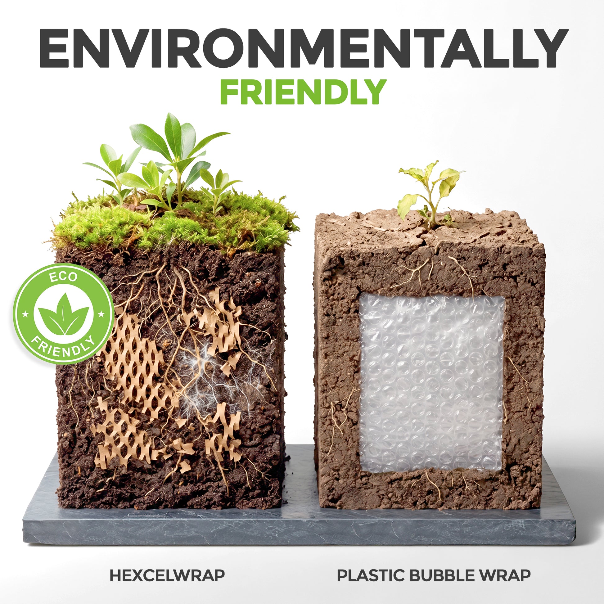 HexcelPack HexcelWrap Mini Honeycomb Packing Paper - Natural, 12" x 300'