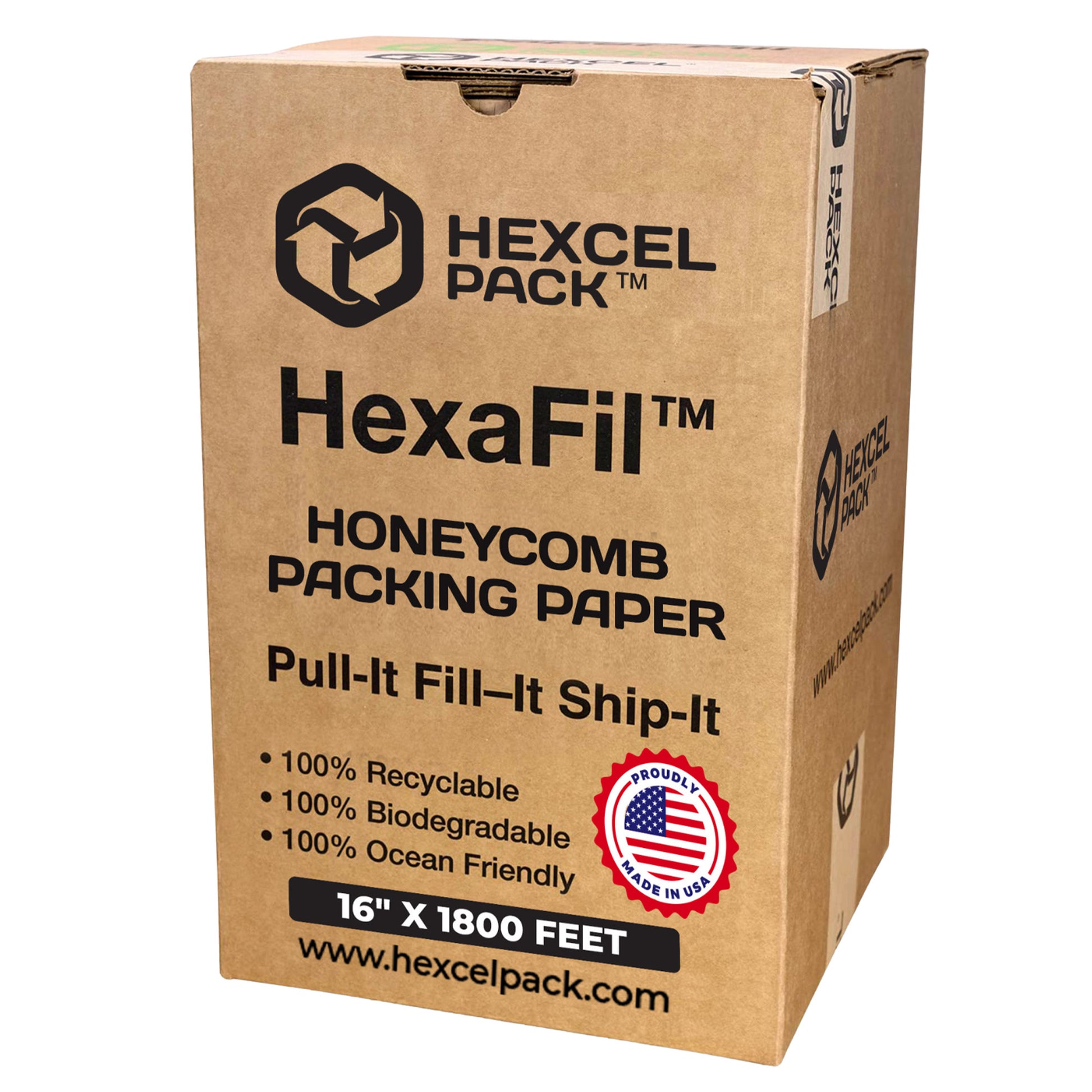 HexaFil HFi20 boxed industrial roll eco-friendly recyclable void fill packaging