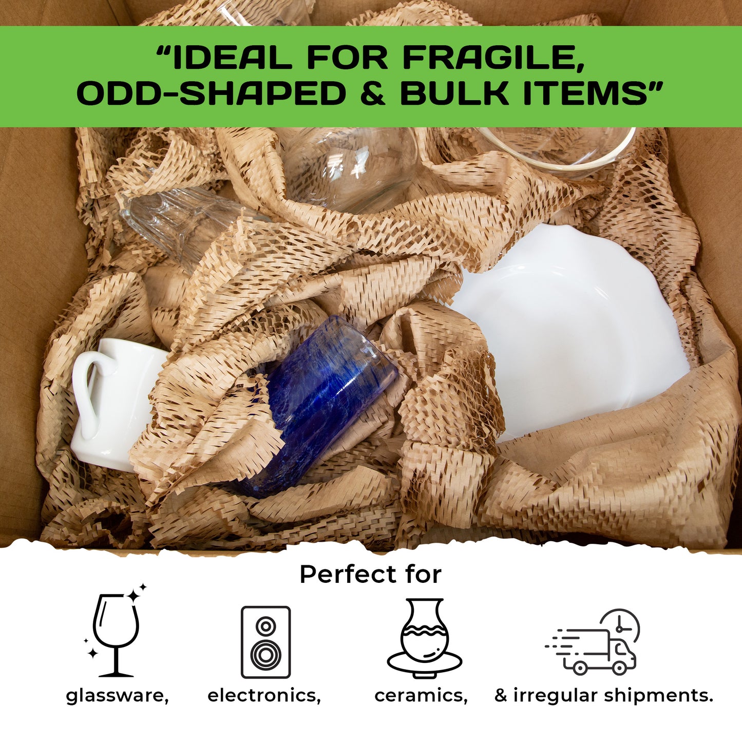 HexaFil HFi20 packing paper ideal for glassware ceramics electronics bulk items