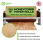 HexcelPack 15 inch honeycomb paper dispenser with aluminum frame and eco paper roll