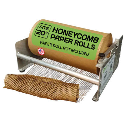 20 inch HexcelPack aluminum honeycomb paper dispenser for eco-friendly wrapping