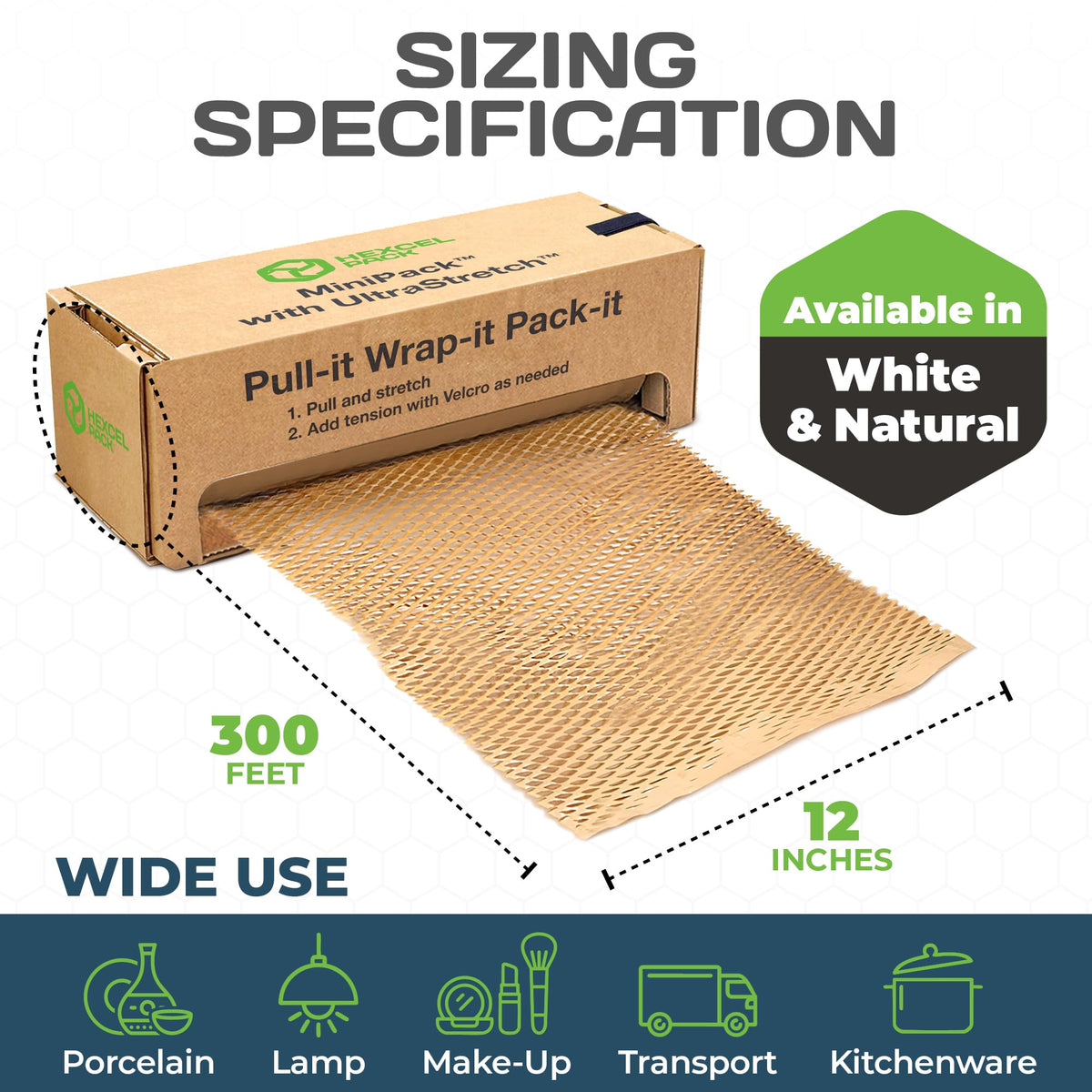 HexcelPack HexcelWrap Honeycomb Packing Paper Wrap