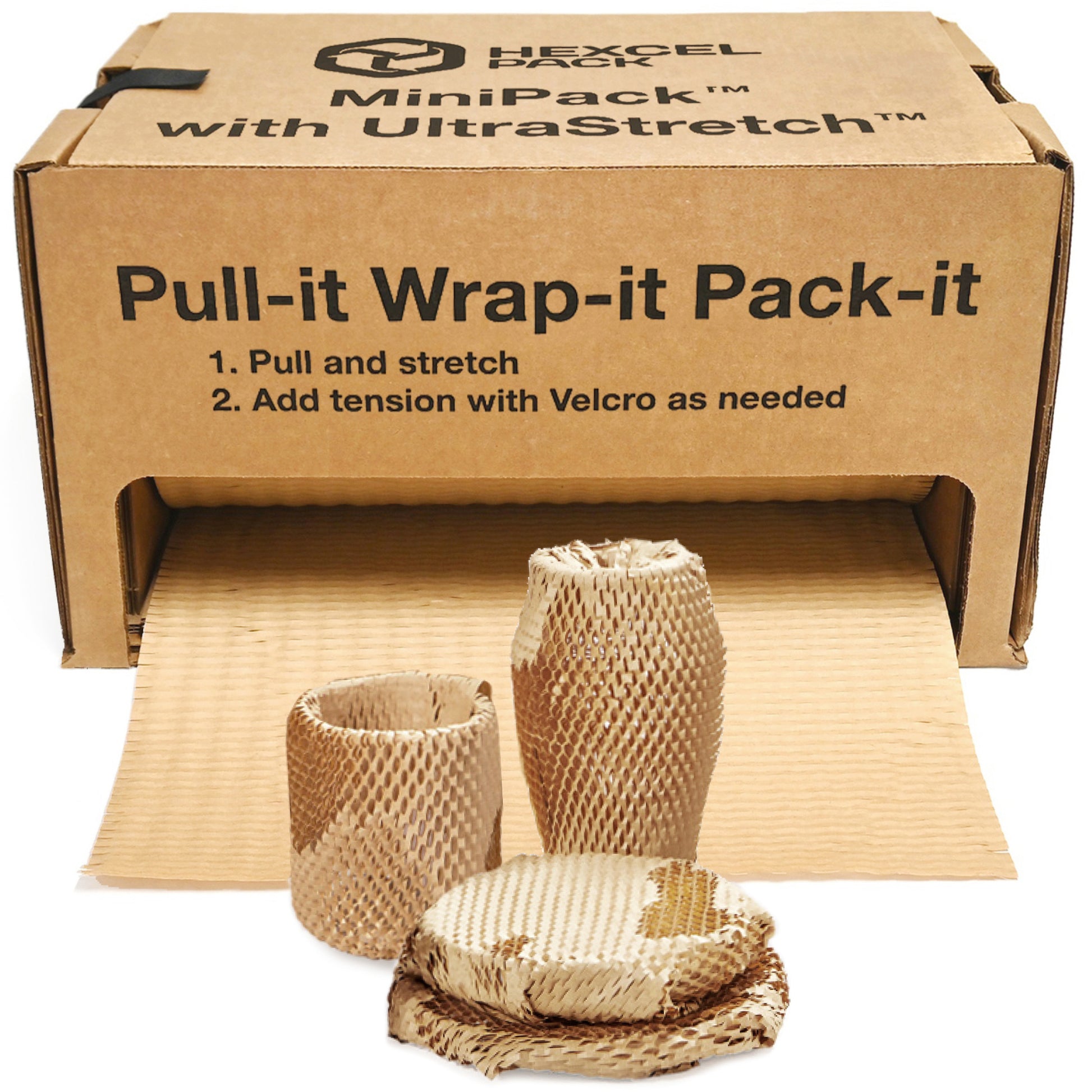 HexcelPack Mini Pack honeycomb kraft paper, eco-friendly paper bubble wrap for protective packaging