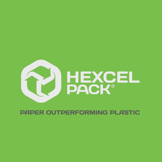 HexcelPack demonstration of honeycomb kraft paper wrapping a bottle for protective packaging using sustainable materials